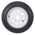 Americana Tire And Wheel Americana Tire & Wheel 30700 Economy Bias Tire & Wheel 5.30 x 12 B/4-Hole-White Pinstripe Spoke Rim 30700